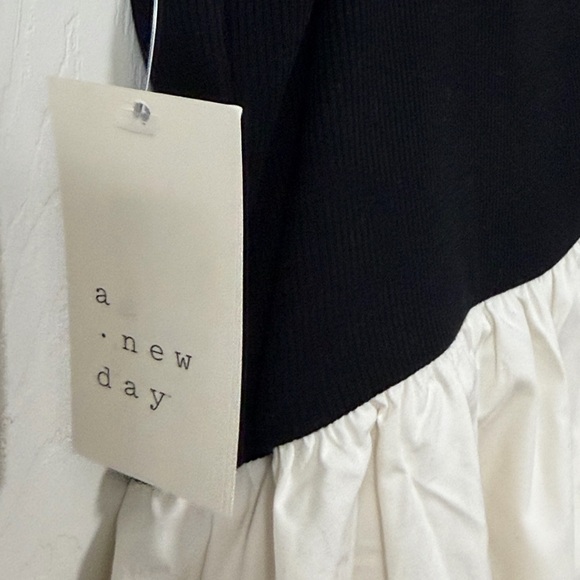 A New Day Women's Bubble Hem Knit Mini Dress Summer Dress Beach Dress - Picture 3 of 11